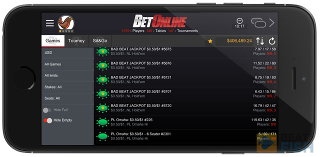 Bet Online Poker App