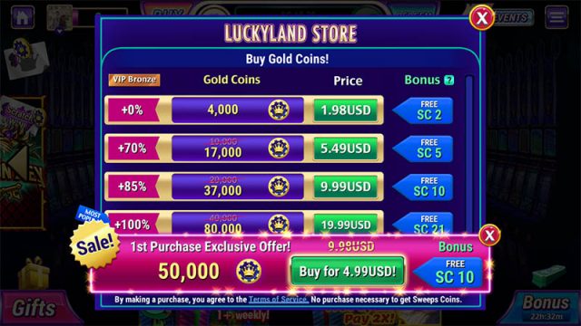 promo codes for luckyland slots